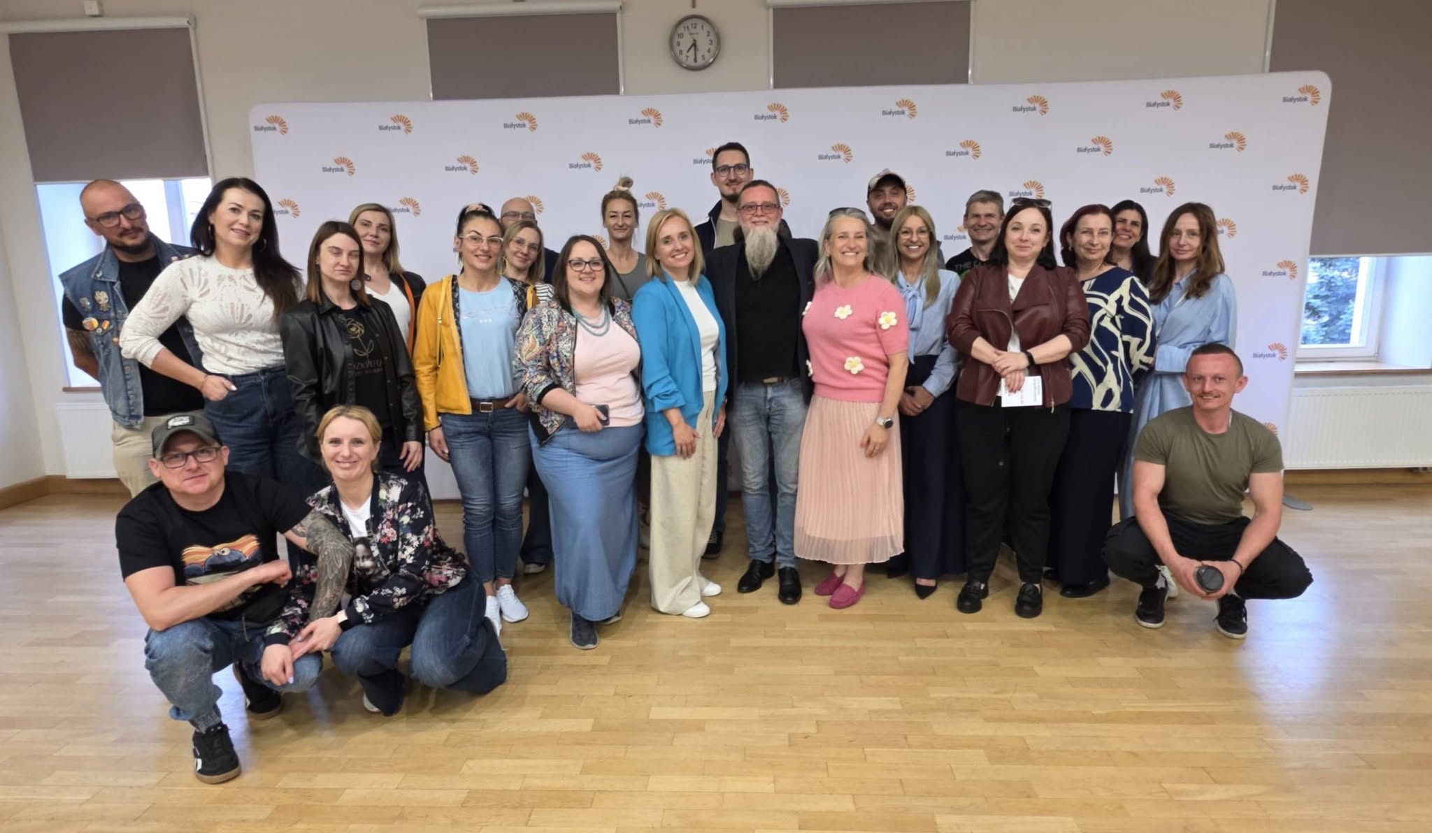 Uczestnicy spotkania z Ewą i Adrianem